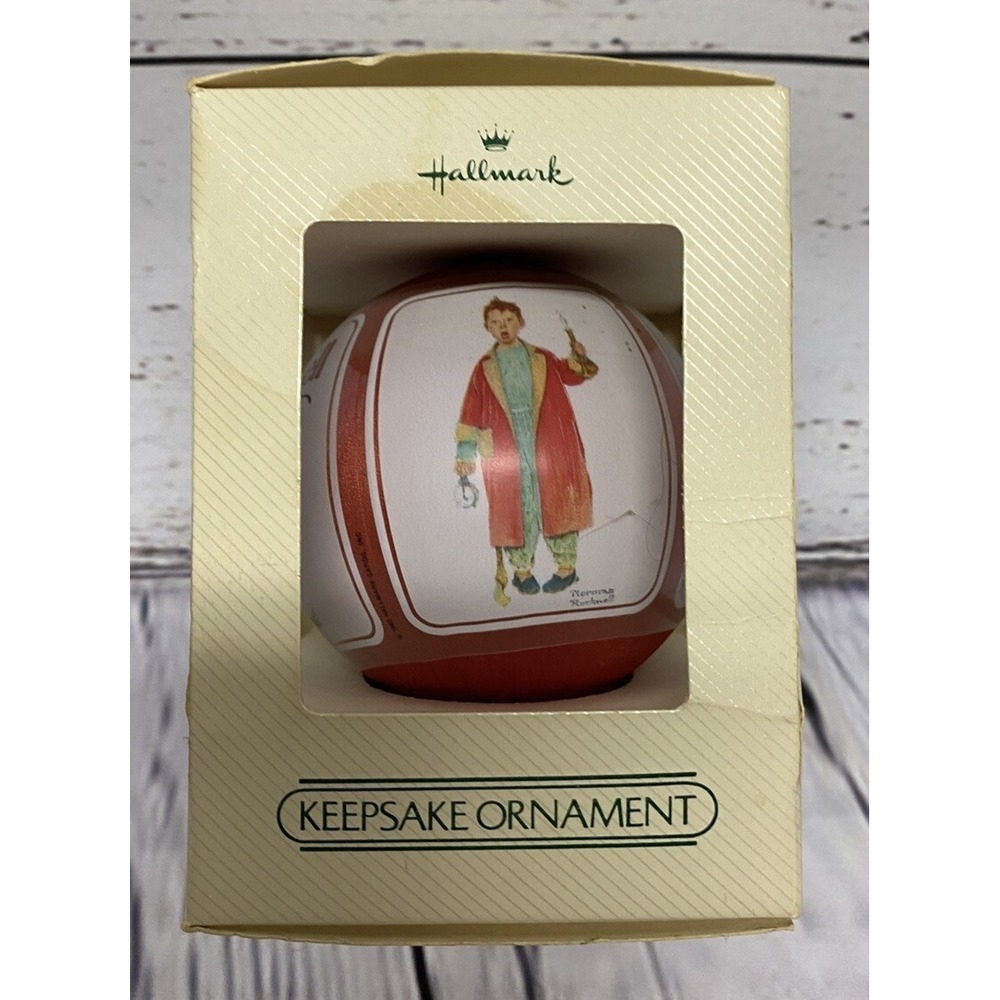 Norman Rockwell Collection Christmas Ornament In Box 1982 Hallmark - Picture 2 of 4